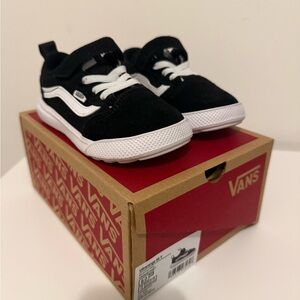 Vans Kids Black and White Sneakers